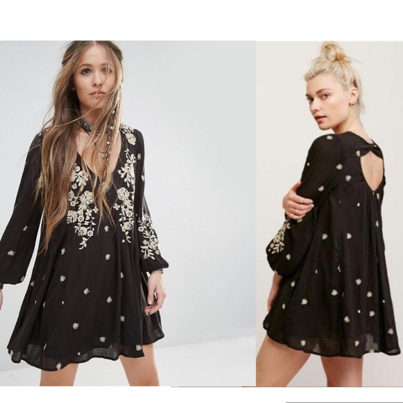Free People Dresses & Skirts - Free People Sweet Tennessee Embroidered Dress